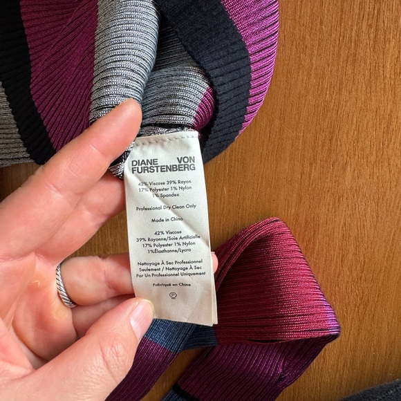 Diane von Furstenberg Ribbed Colorblock Top - Picture 13 of 13